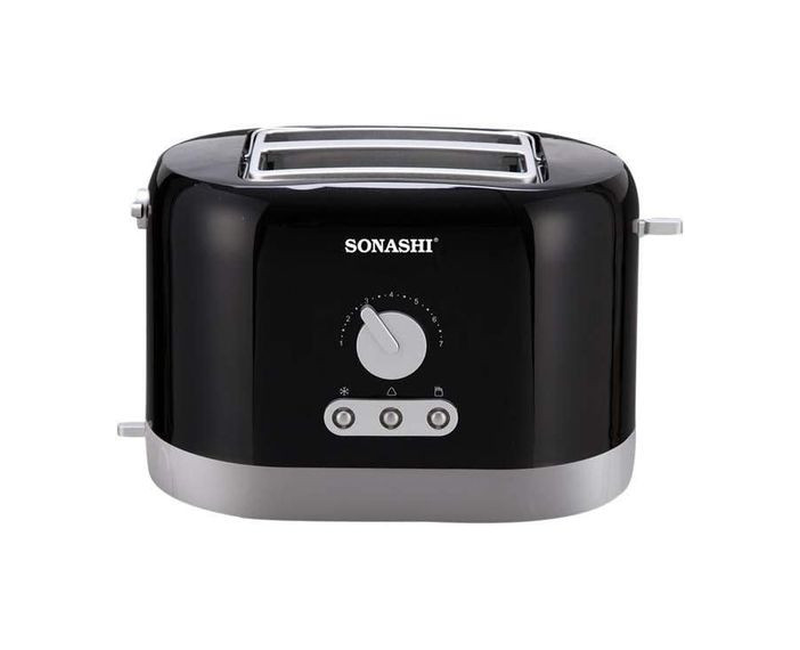 2 Slice Bread Toaster With Heating Control-Black/Silver
