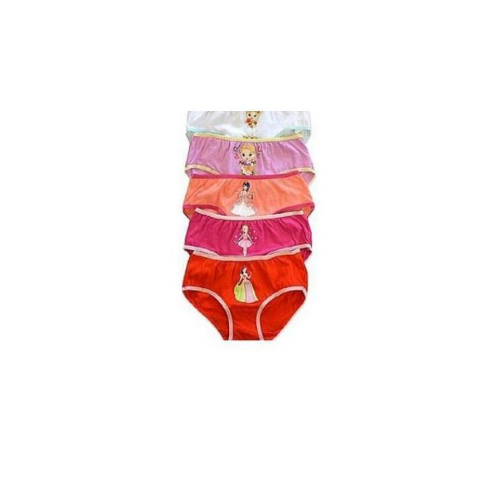 6 Pack Of Girls Nickers Multicolor