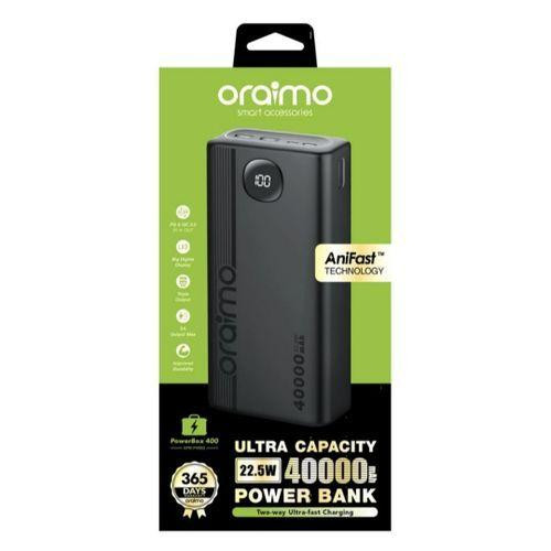 40000mAh 22.5W QC3 Two Way Fast Charging Power Bank -Black