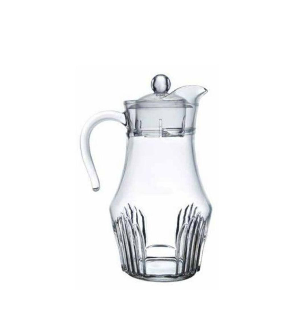 Beautiful Water/Juice Jug Pitcher For Storing And Pouring Drinks-Transparent