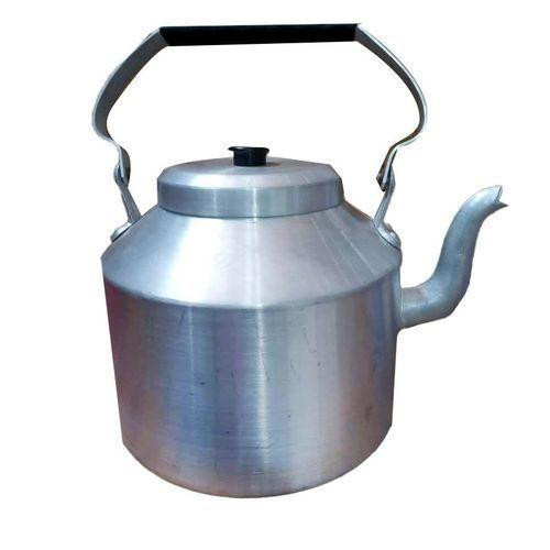 Heavy Non-Electric Alluminium Kettle For Boiling Water 5 Litres - Silver