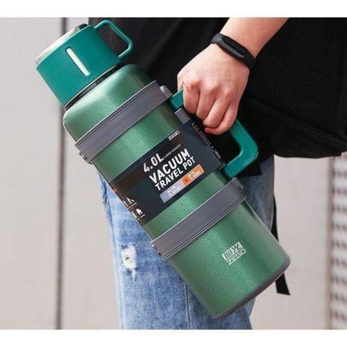 Zego Hot & Cold Stainless Steel Vaccum Insulated 4L, 72 Hour Flask- Multi-colours.