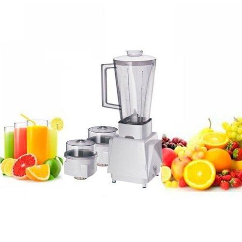 3 In 1 Plastic Blender For Grinding Juicing And Mincing Of 1 Liter-Transparent