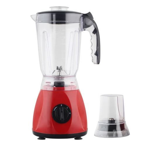 2 In1 Unbreakable Double Jar Blender 1.5L - Red