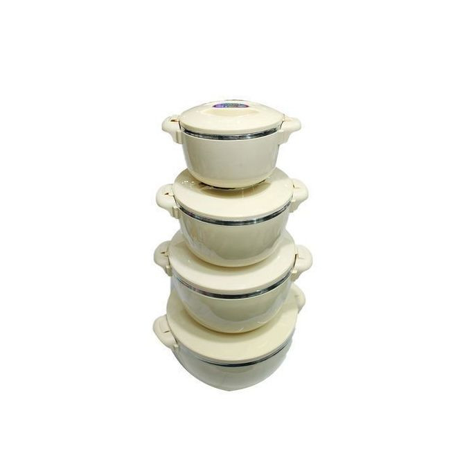 4pc Insulation Dishes-Cream