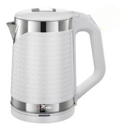 2 Liter Stainless Steel Electric Kettle -Silver & White