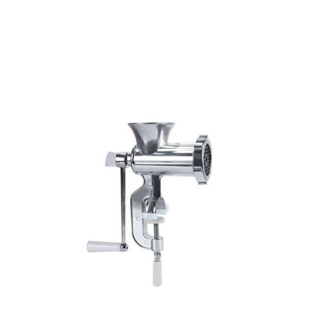 Manual Meat Mincer Grinder - Silver