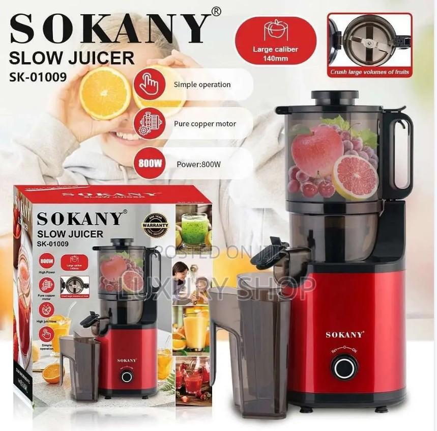 Slow Juicer Sk 01009 - Red & Black