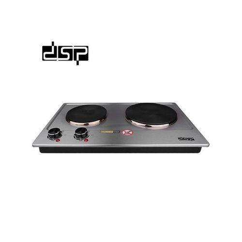 Dsp Portable Electric Stove Double Burner 1500W Hot Plate Solid - Silver