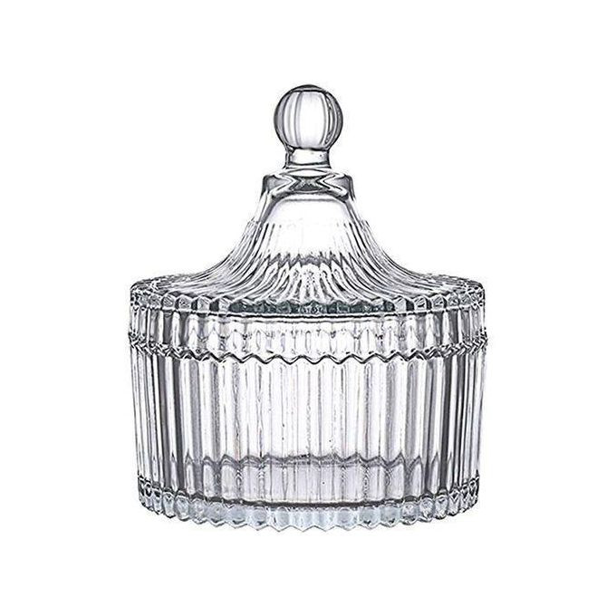 Glass Sugar Spices Cookies Bowl For Storage - Clear