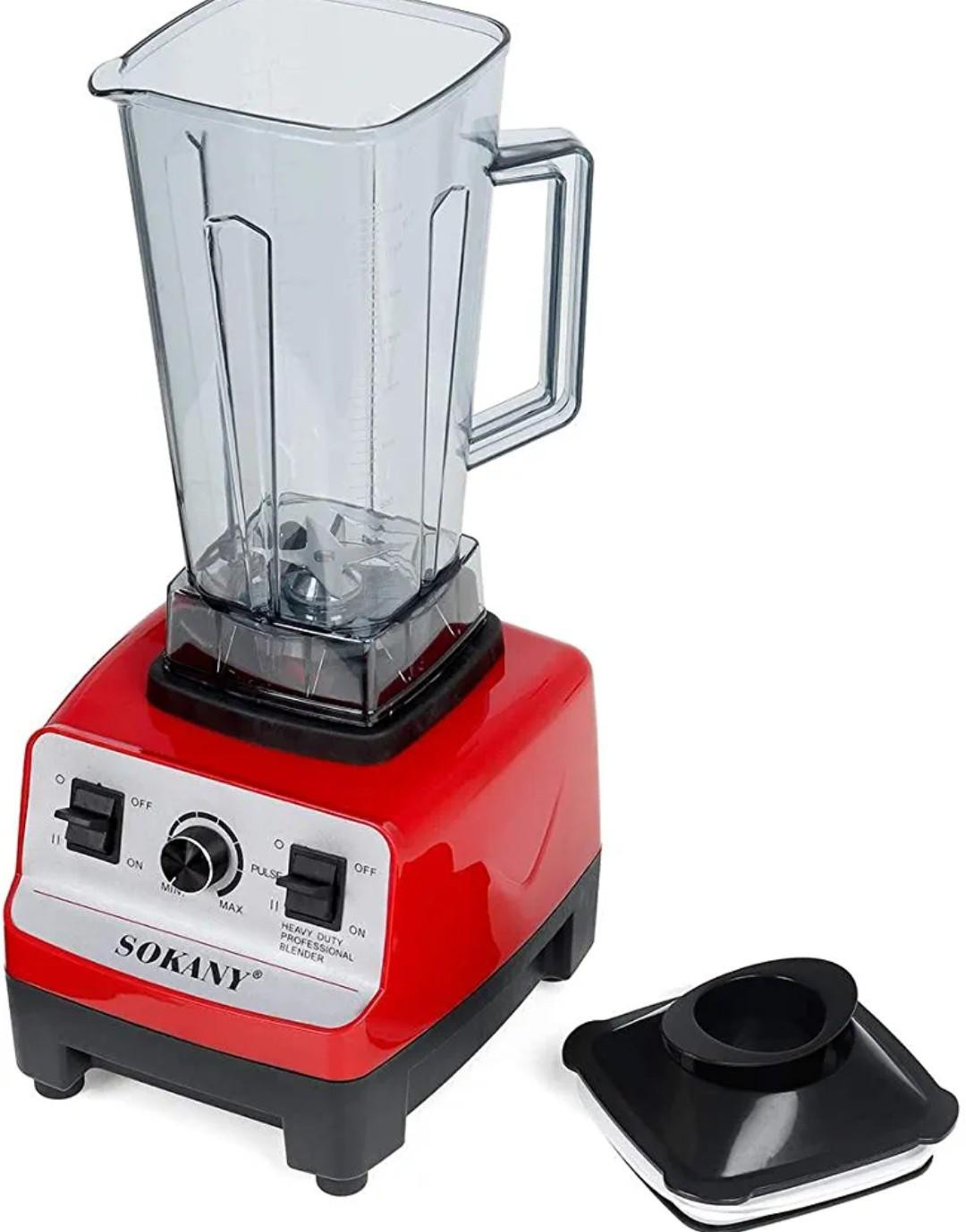 Sokany 4500W Heavy Duty Commercial Grade Automatic Blender, 2L Jar - Black