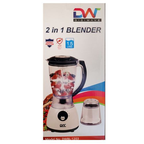 2 In 1 DWBL-1203 1.5L Blender & Grinder - White & Black