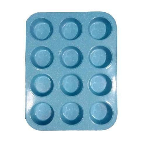Non Stick Baking Tray Coated With Marble-Blue