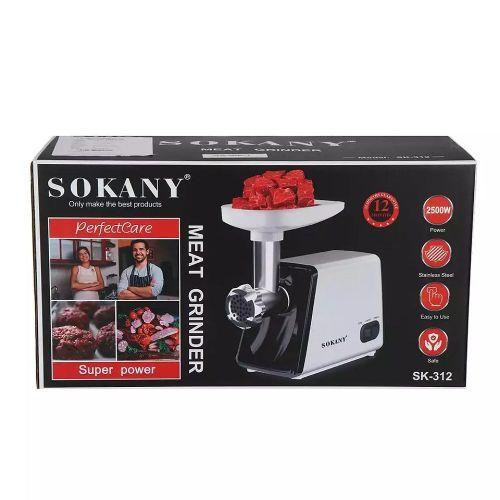 Sokany Electric Meat Grinder - White/Black.