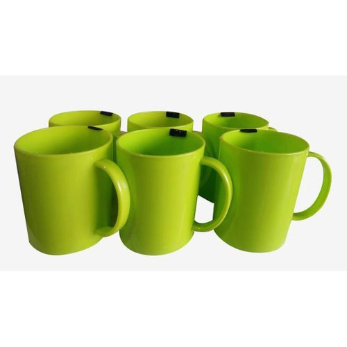Melamine Cups Set Of 6 Pieces -Green