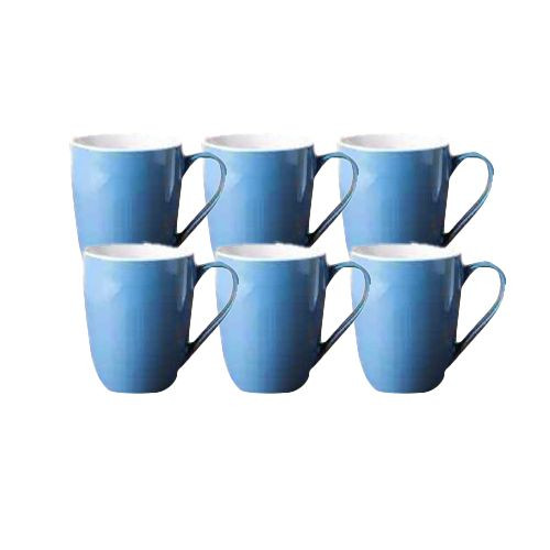 6pcs Ceramic Tea Cups, Blue