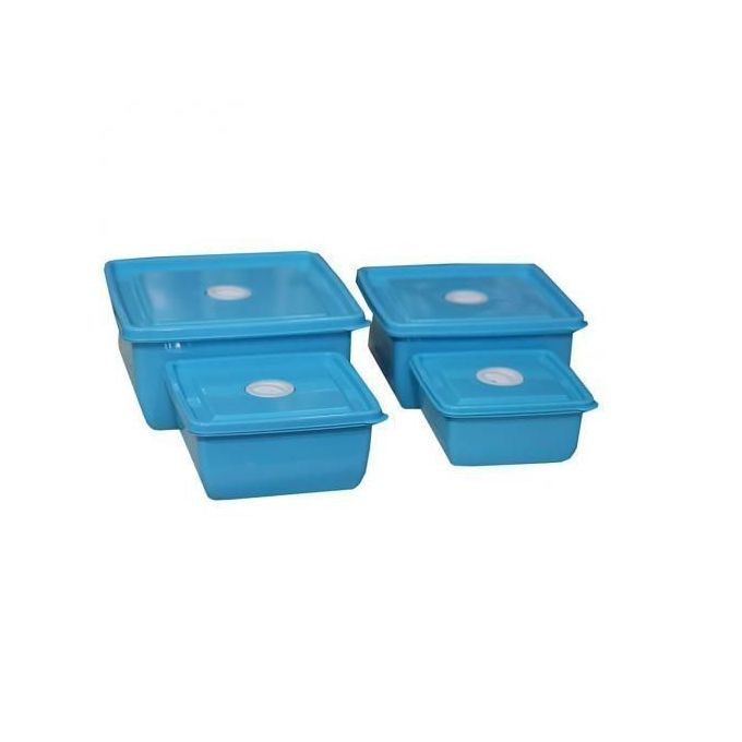 Set Of 4 Fruit/Salad Bowls - Blue