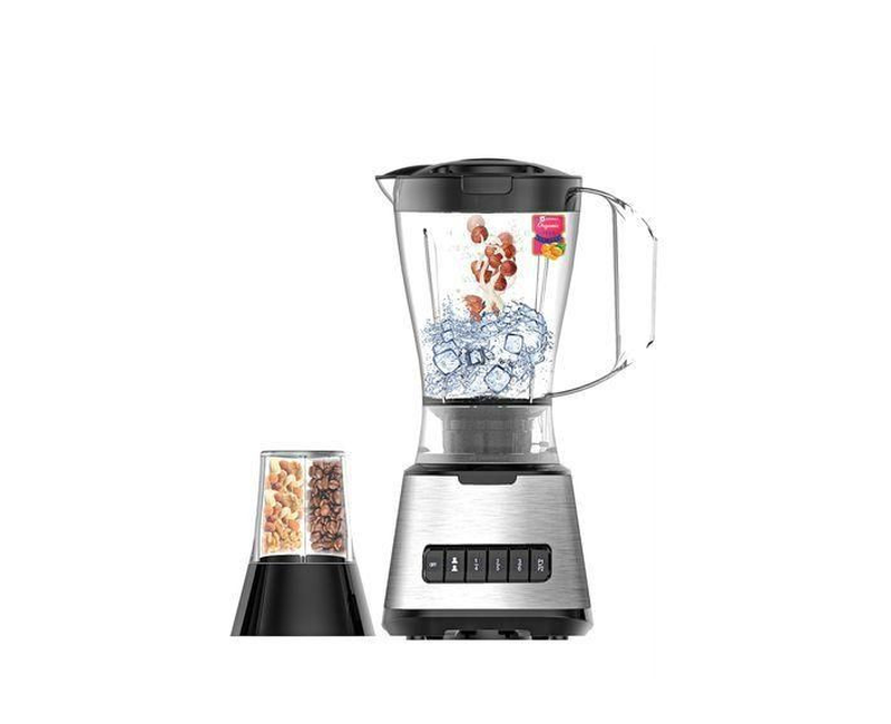 2-In-1 Blend And Grind Quality Plastic Blender -Silver