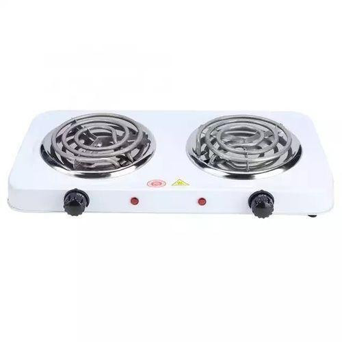 Double Coil Hotplate Cooker- White