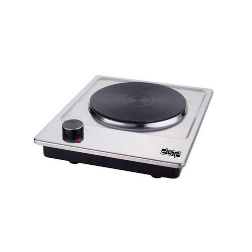 Electric Cast-Iron Single Burner Hot Plate, Silver.