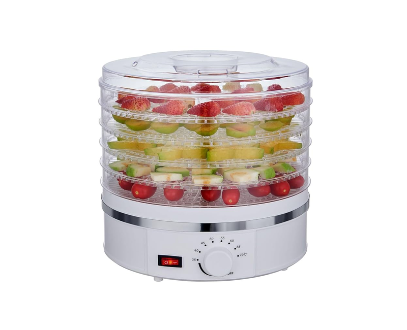 Temperature Control Electric Food Dryer Machine Food Dehydrator for Snacks Fruits Herbs Veggies - Multicolor