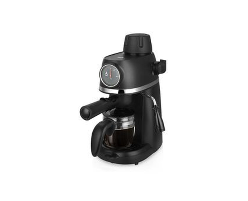 Electric Coffee Maker Machine With 3.5 Bar Steam Pressure For Making Cappuccino Caffe Lattee Espresso -Black