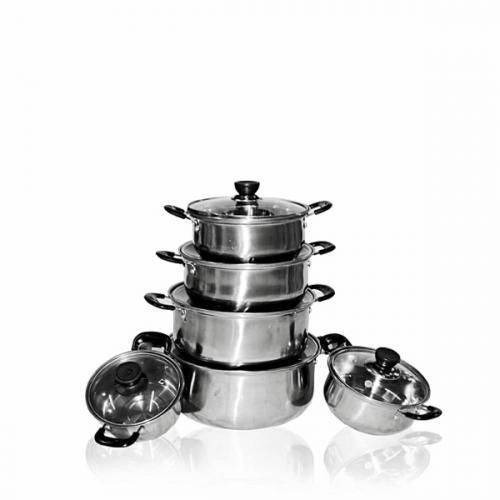 Heavy Duty Serving Dishes 6pcs -Silver