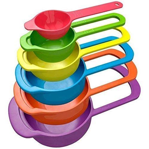 6pcs Kitchen Measuring Spoons - Multicolour