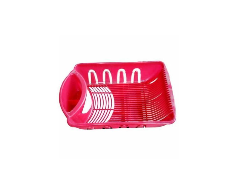Plastic Dish Rack - Red