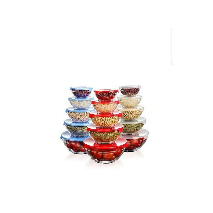 5 Pieces Glass Bowl Set - Clear