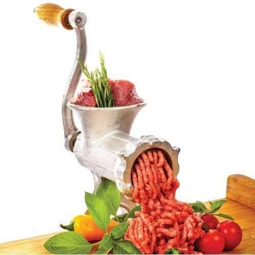 Hand Operated Meat Mincer Grinder-Silver