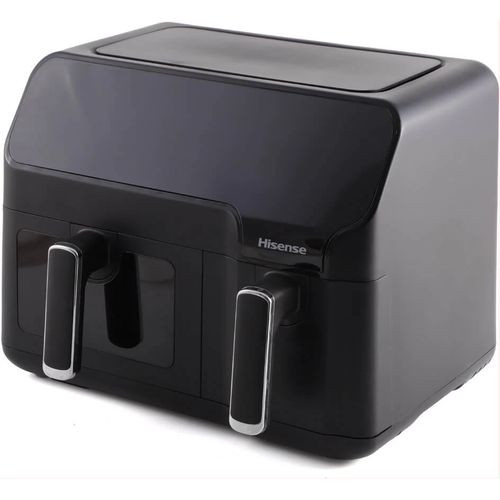 Electric Touch Operated Dual Digital Airfryer With Visible Window-Black
