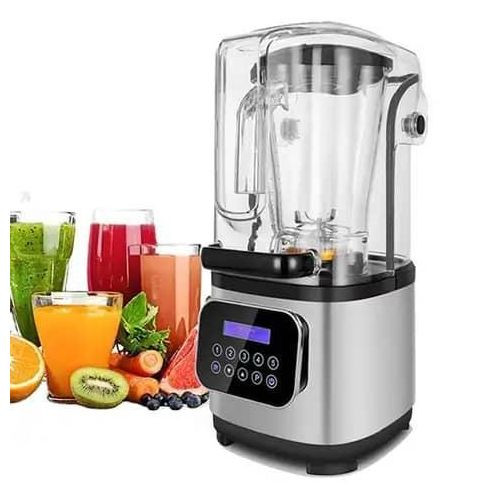 Digital Electric Sound Proof Commercial Blender Of 2 Liters With Plastic Jar And Advanced Motor To Break The Toughest Ingredients-Transparent.
