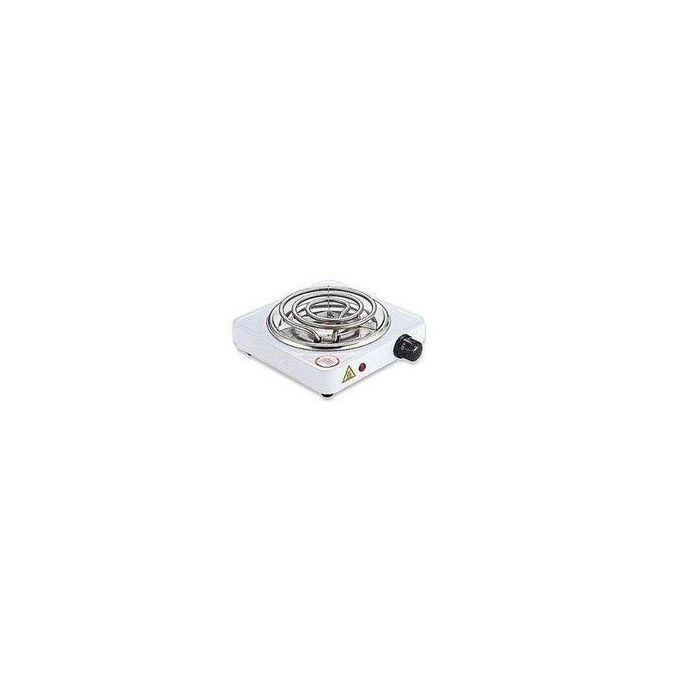 Single Coil Electric Hotplate 1000W - Black, White