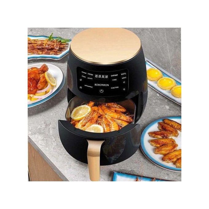 Extra Large Capacity Air Fryer Of 6 Liters/Black