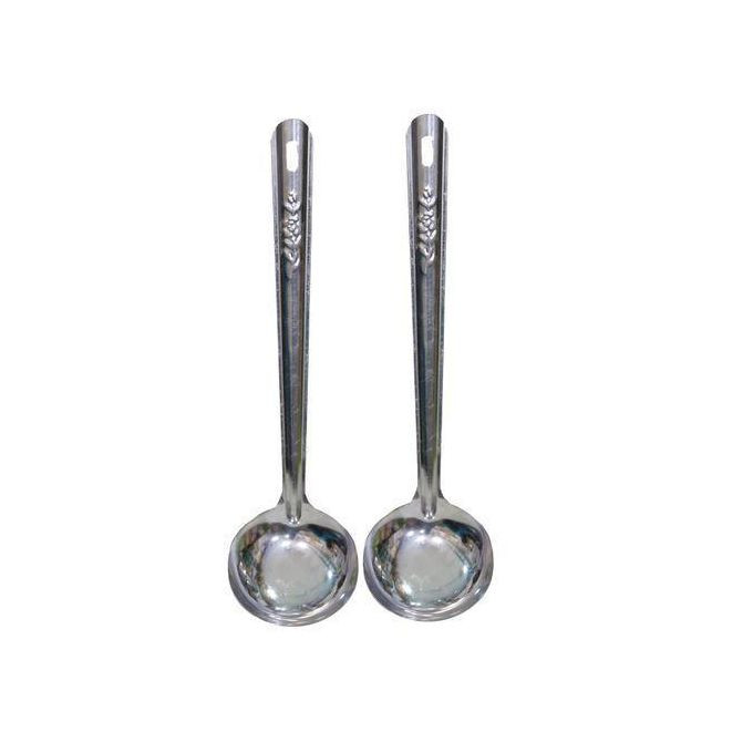 Serving Spoon Steel Plain - 2 Pieces
