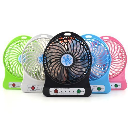 Small Table Fan & Also Acts As A Powerbank - Color may Vary