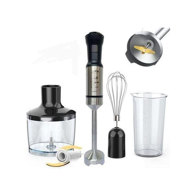 4 in 1 Powerful Hand Blender - Black,Silver