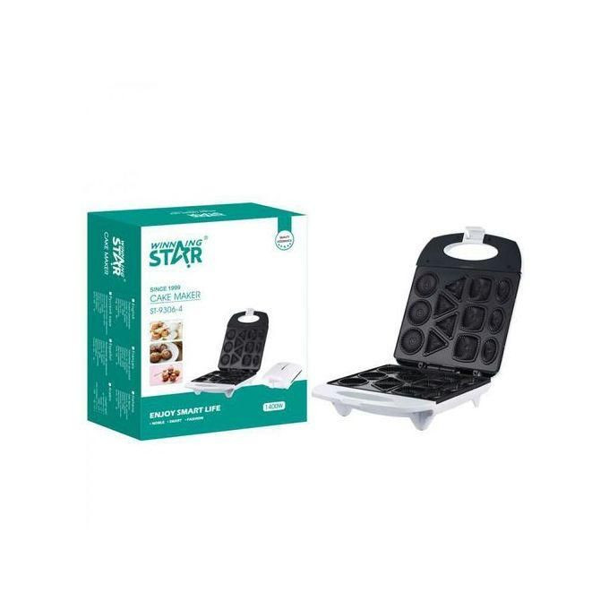 Cake Maker Mould Pan, Sandwich, Snack Maker-White.