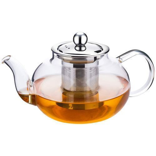 600 ml Glass Kettle/Teapot With Infuser-Colorless