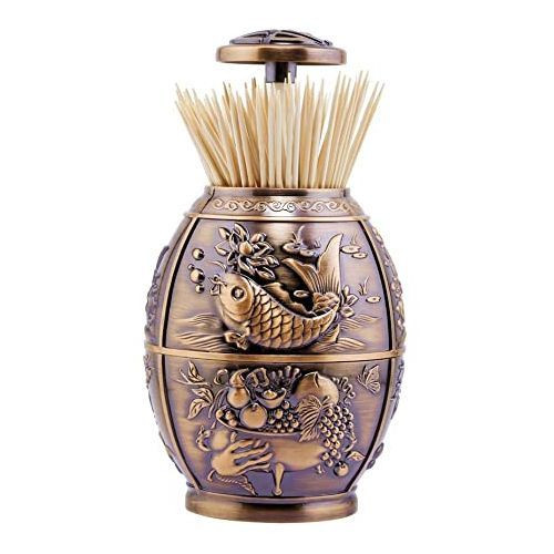 Multi-design Egg Shape Toothpick Holder Eltahan Automatic- Brown.