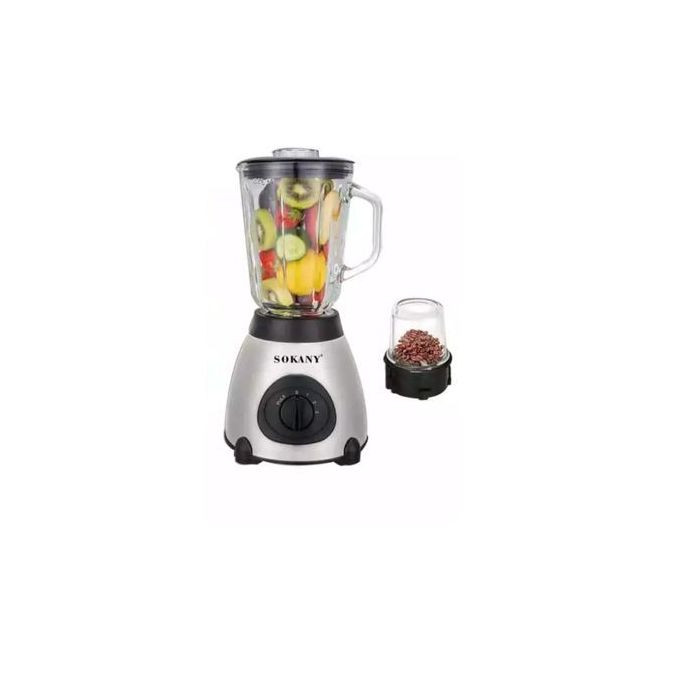 2 in 1 Stainless Steel Blender 1.5 Litre - Black