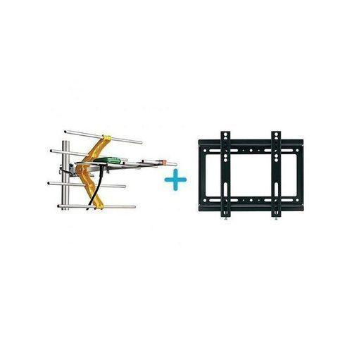 Digital TV Antenna+ TV Wall Mount Bracket 14" - 42" - Black