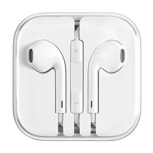 Universal Headset Earphone With Mic Adjustable Volume - White