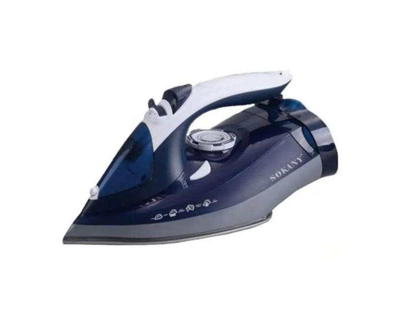 Professional Sokany Steam Flat Iron - Blue