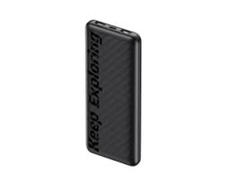 Traveler 20000mAh 2.1A Triple Ports Fast Charging LED Power With Torch-Black/White