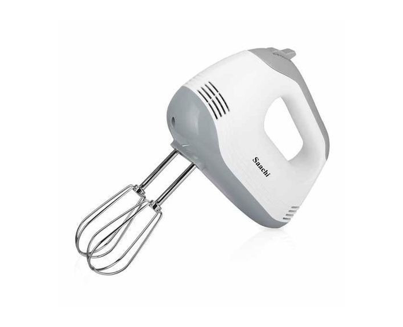 5-Speed Hand Mixer For Mixing Ingredients And Kneading Dough-White