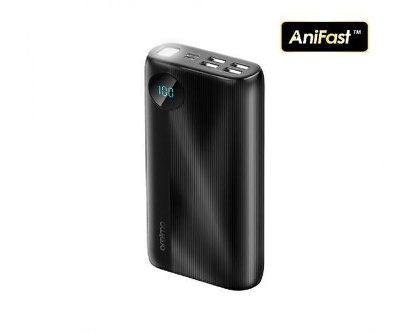 30000mAh 15W Two-way Fast-charging Power Bank - Black