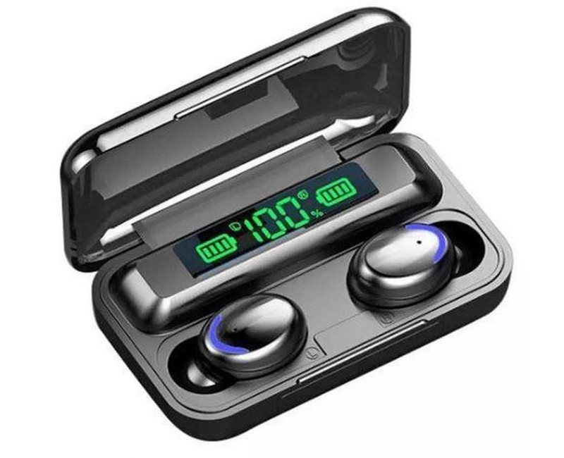 Pure Bass Bluetooth Earbuds With Sweatproof- Black