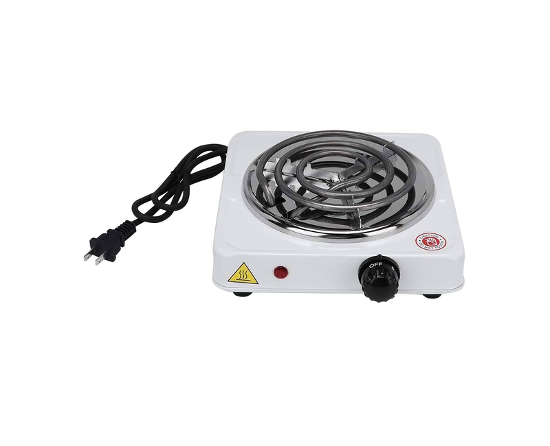 Single Coil Hot Plate 1000w - White